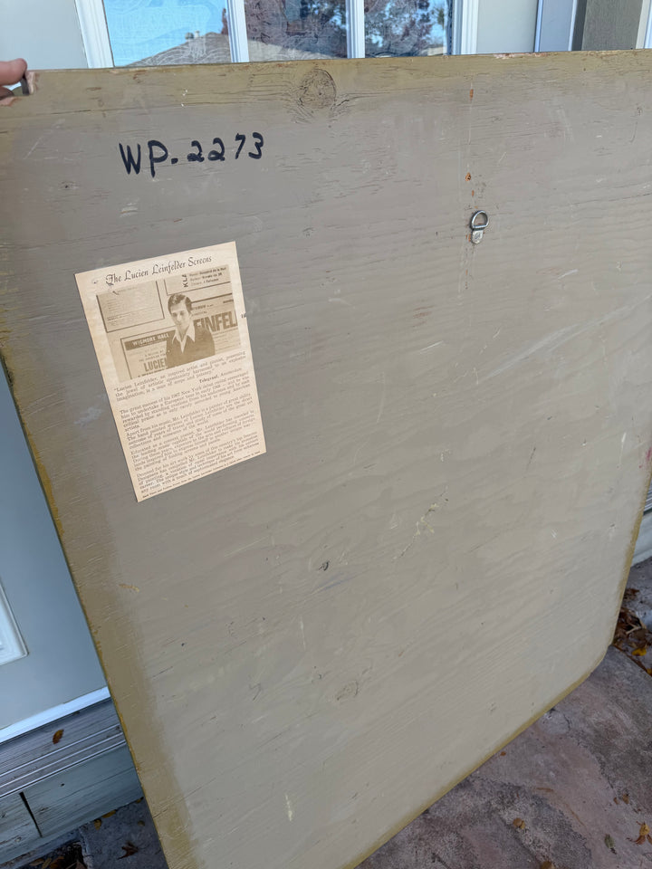 Painted Screen by Lucien Lienfelder, Signed