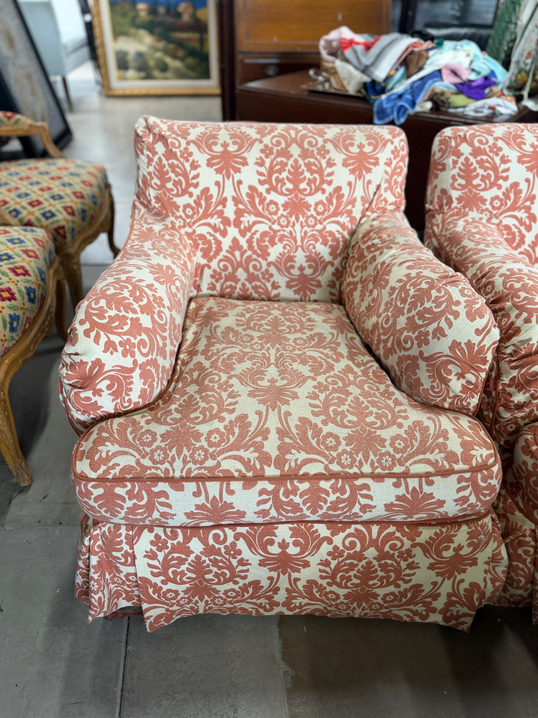 Set of 2 Slipcovered Armchairs