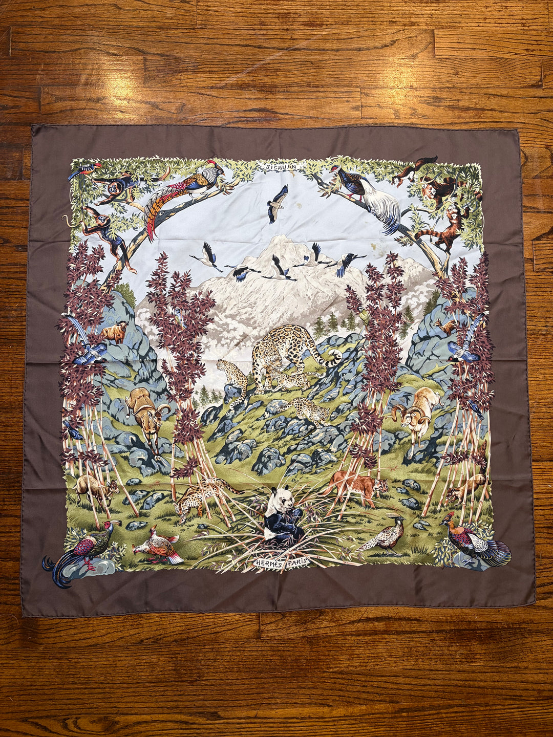Vintage HERMÈS “Sichuan” Silk Scarf 90