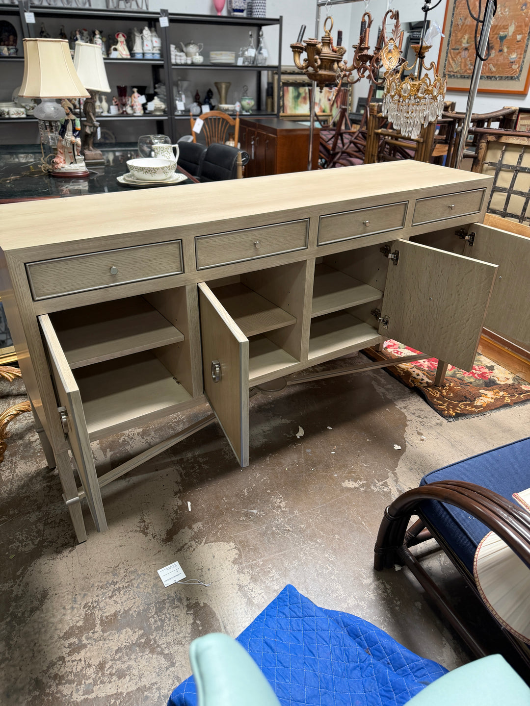 Custom Sideboard with Adjustable Shelves