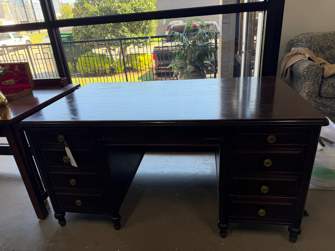 Vintage Rucker Fuller Wooden Desk (Scratches on top)