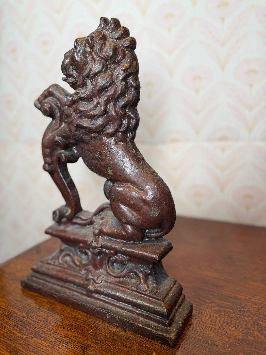 Lion Iron Door Stop