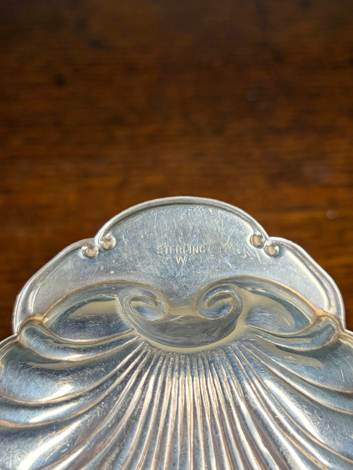 Set of 4 Small Sterling Shell Dishes