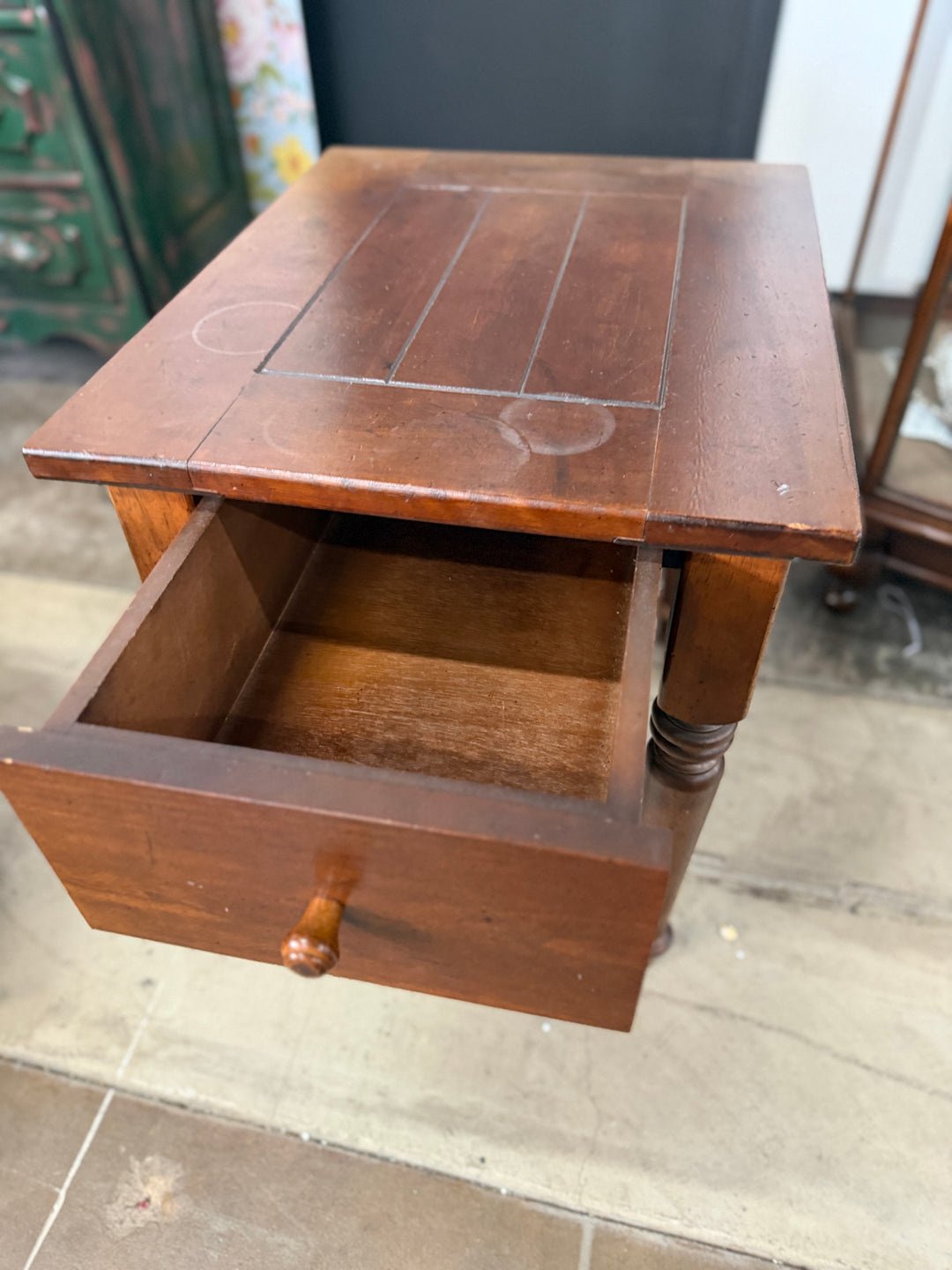 Vintage Sheraton Style Wooden Side Table