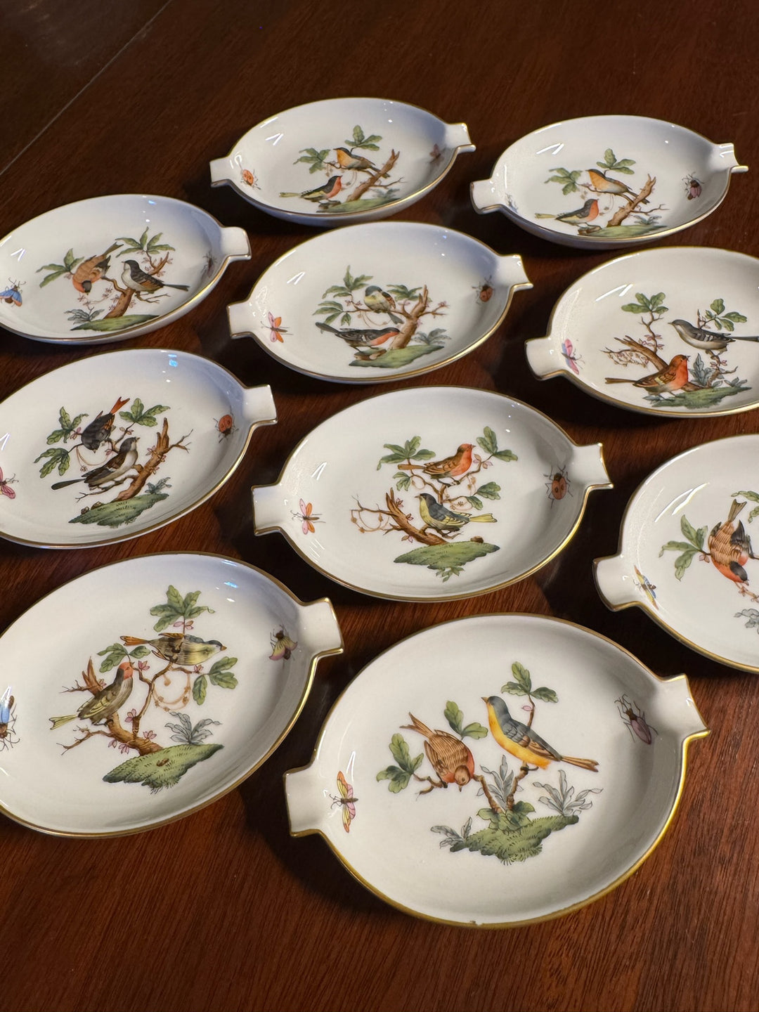 Herend Rothschild Ash Trays (#7784)