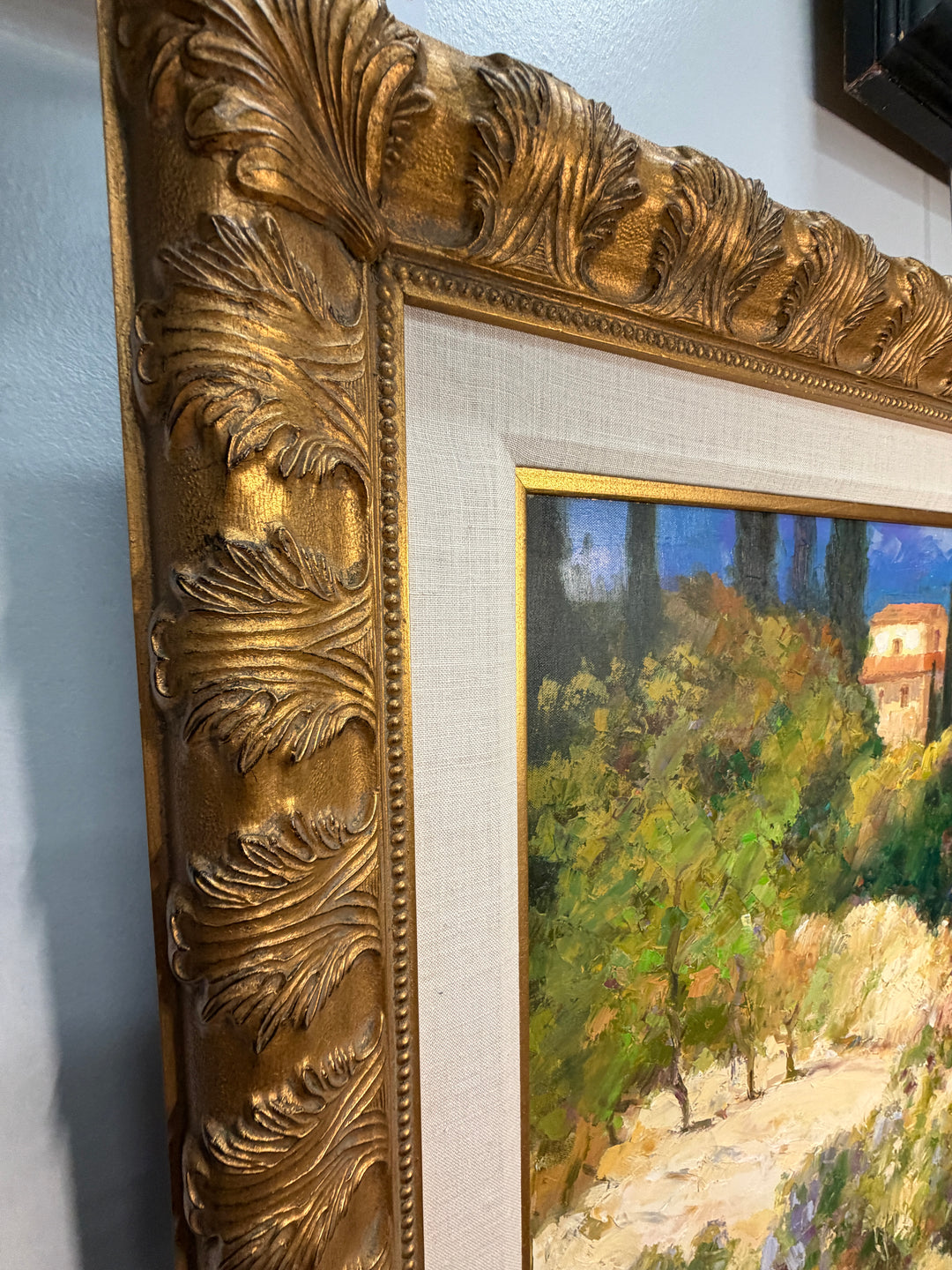 Original Oil Painting of Italian Countryside (Unsigned)