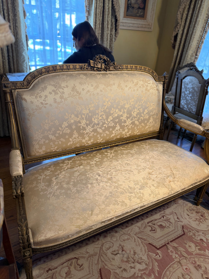 Louis XVI Gilded Settee