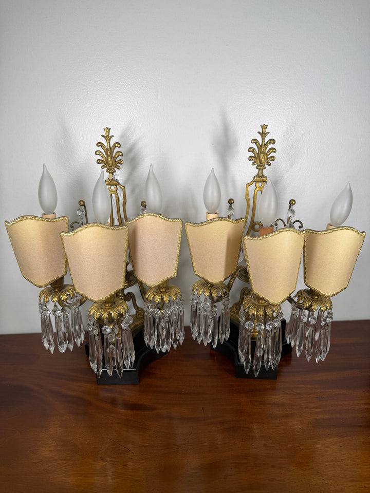 Electric Candleabra Table Lamps - Set of 2