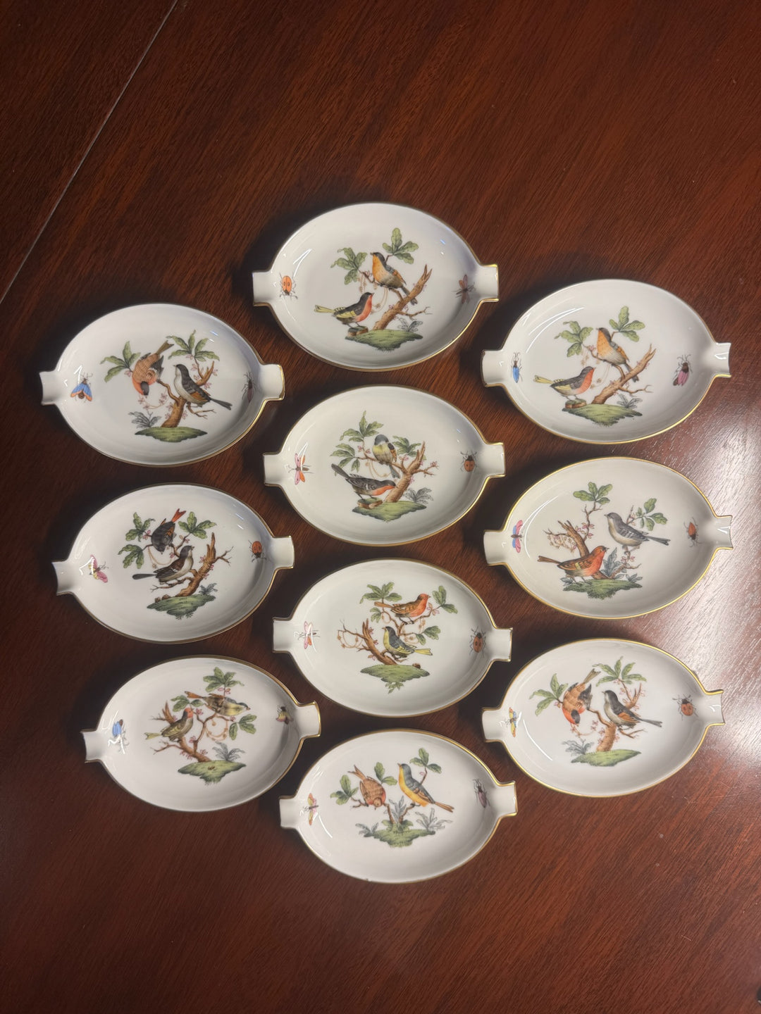 Herend Rothschild Ash Trays (#7784)
