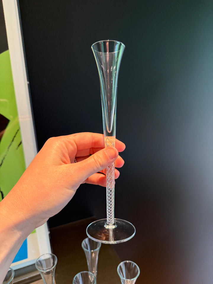 Set of 6 Unmarked Crystal Glasses (Set of 6)