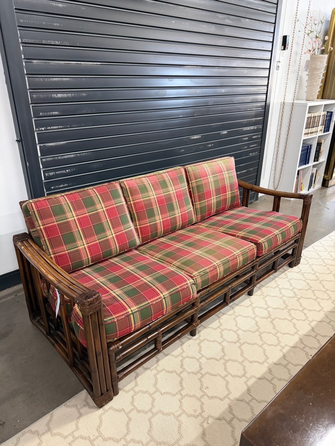 Vintage Bamboo and Rattan Sofa