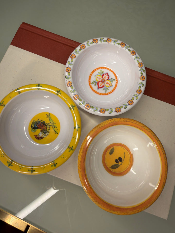 Set of Three Decorative Ceramic Bowls