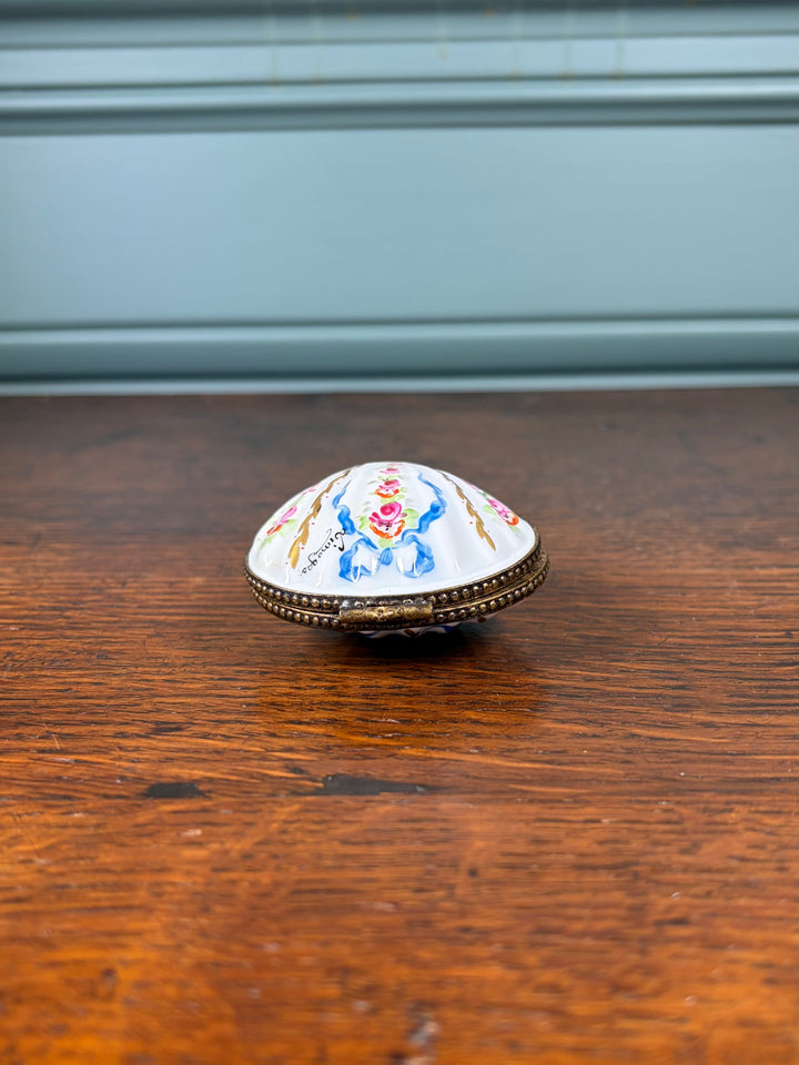 Limoges Shell Pill Box