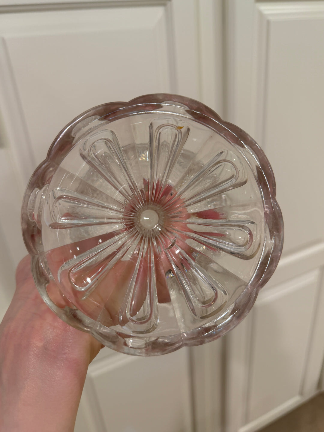 Pressed Glass Pedestal Compote
