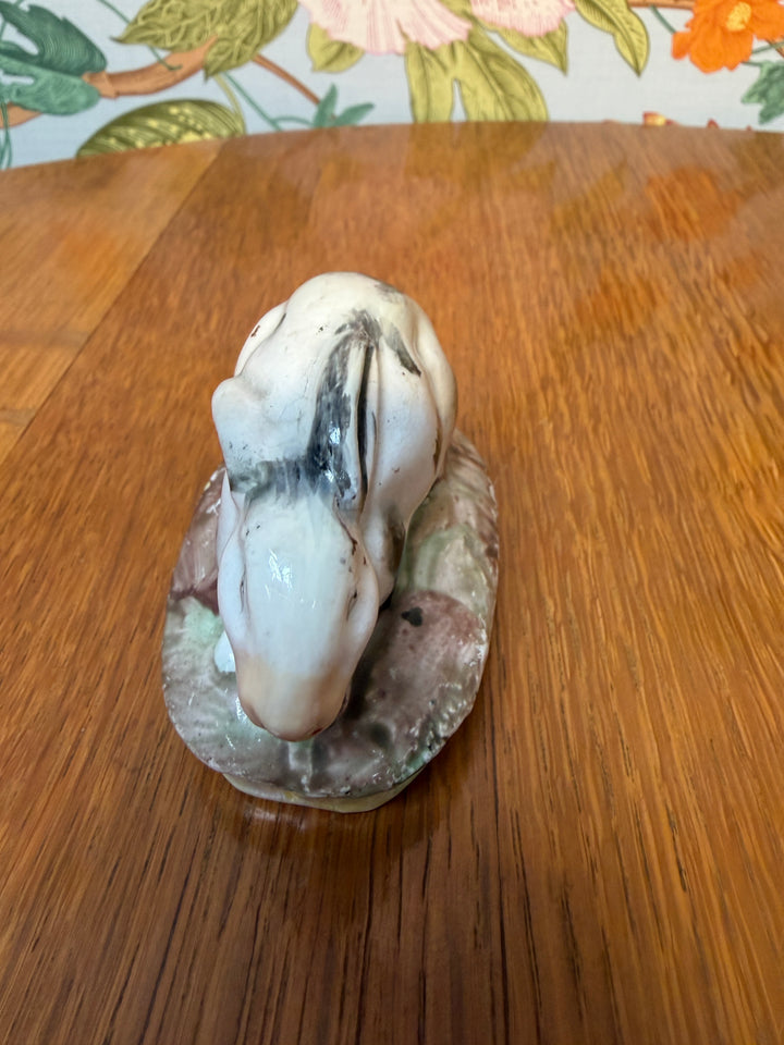Antique Staffordshire 19th Century Antique Crouching Rabbit