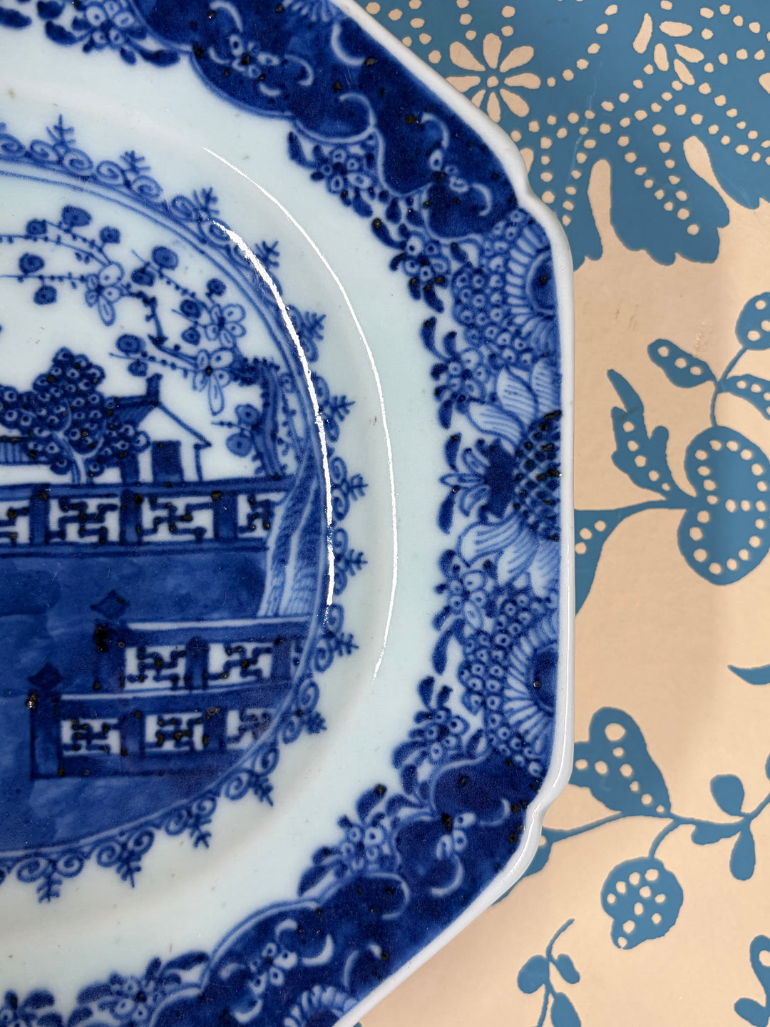 Blue Willow Antique Wall Plate