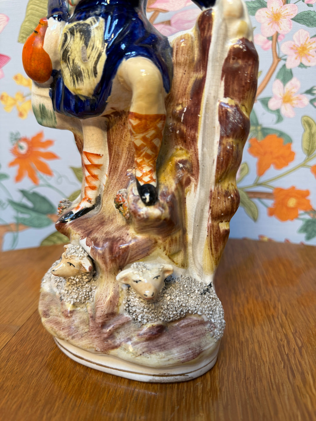 Staffordshire Man and Two Lambs