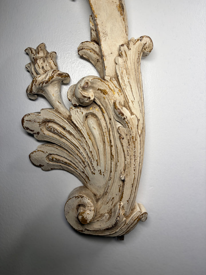 Large Baroque-Style Carved Architectural Arch Wall Ornament