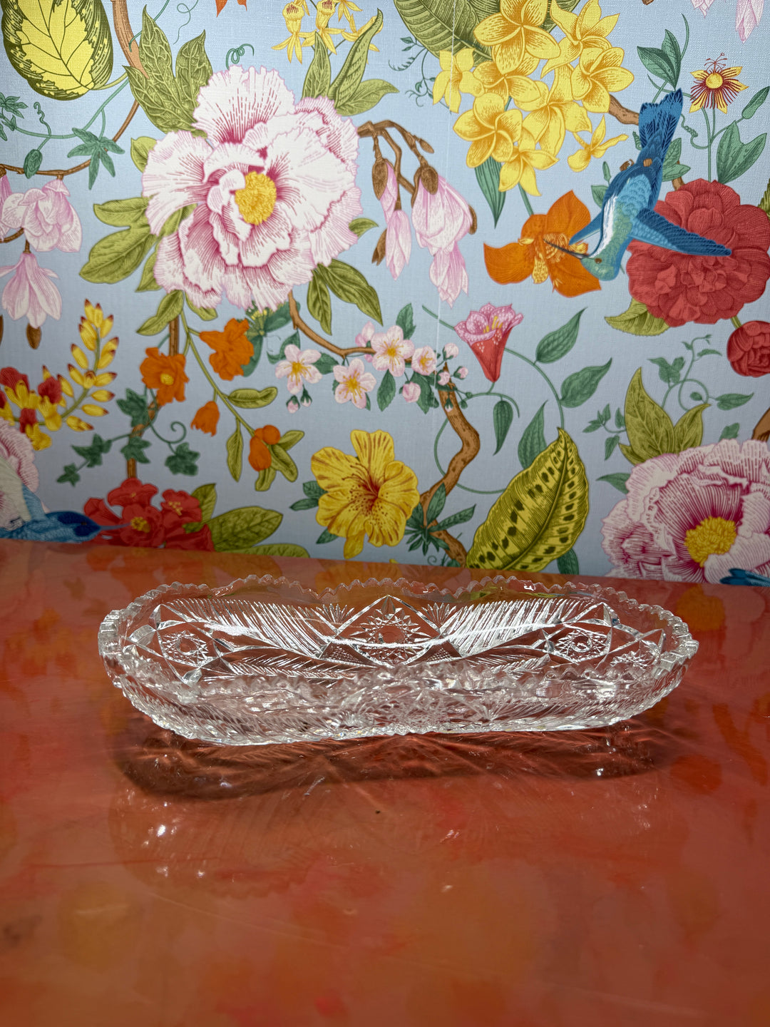 Cut Glass Trinket Dish