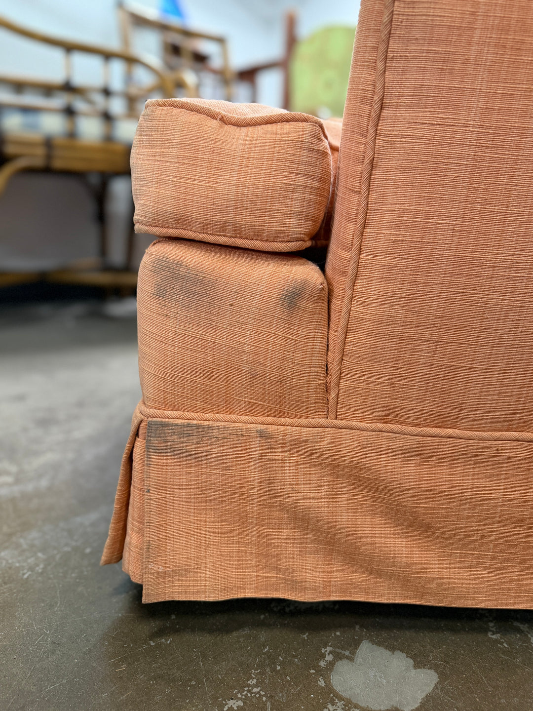 Upholstered Chair - Orange