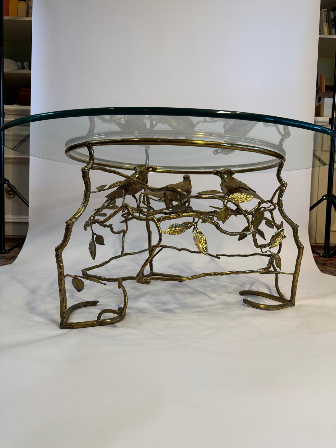 Brass Bird Table