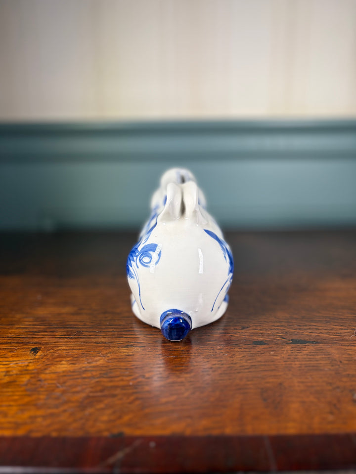 Blue and White Bunny Piggy Bank