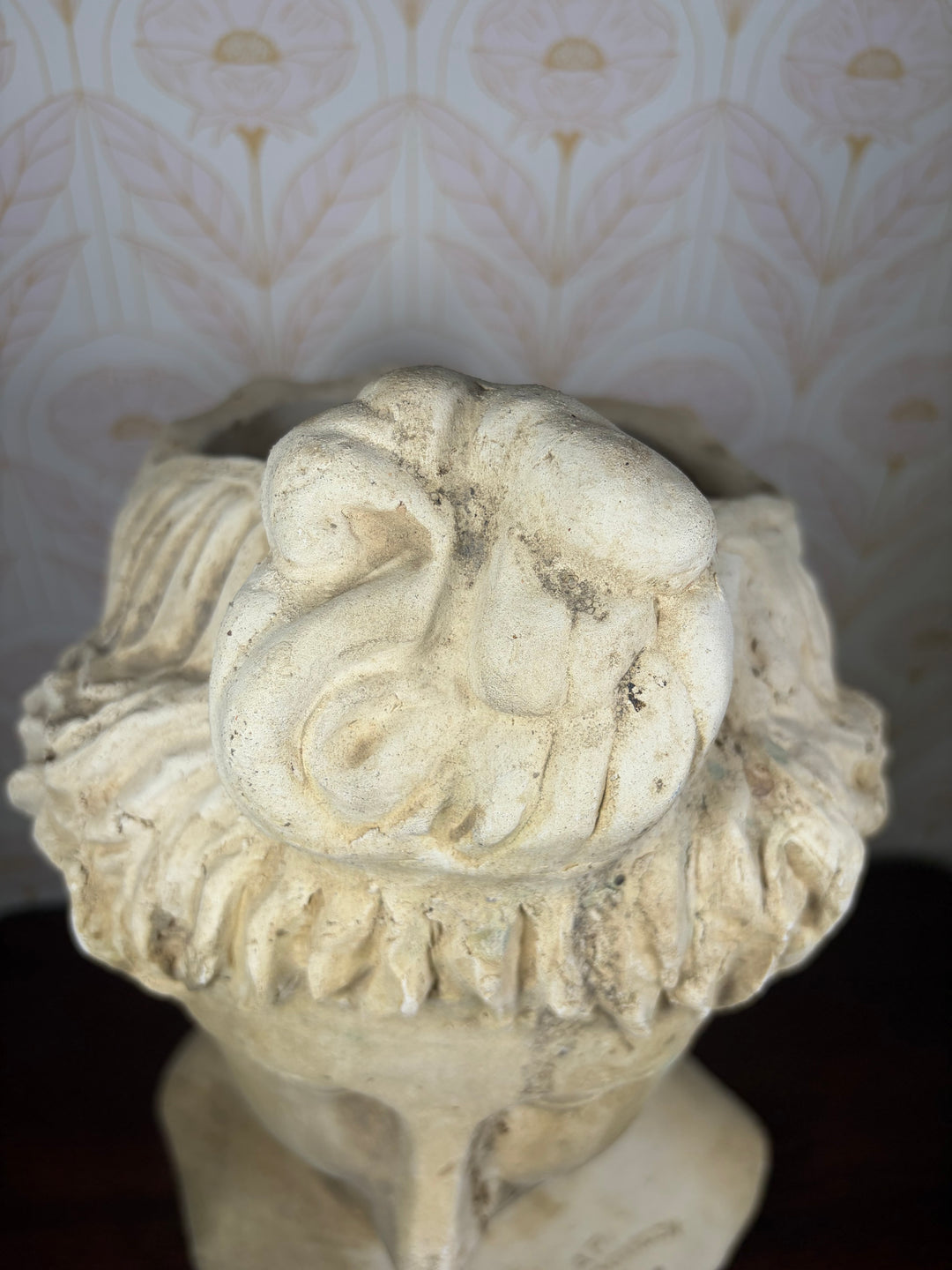 Neoclassical Female Bust Planter