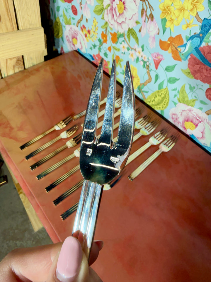 Puiforcat Silverplated Nantes Flatware (Service for 8 + 4 Serving Pieces)