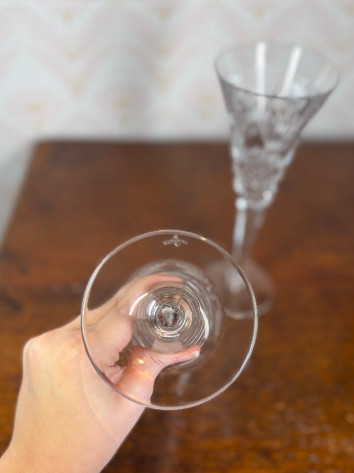 Pair of Waterford Champagne Flutes