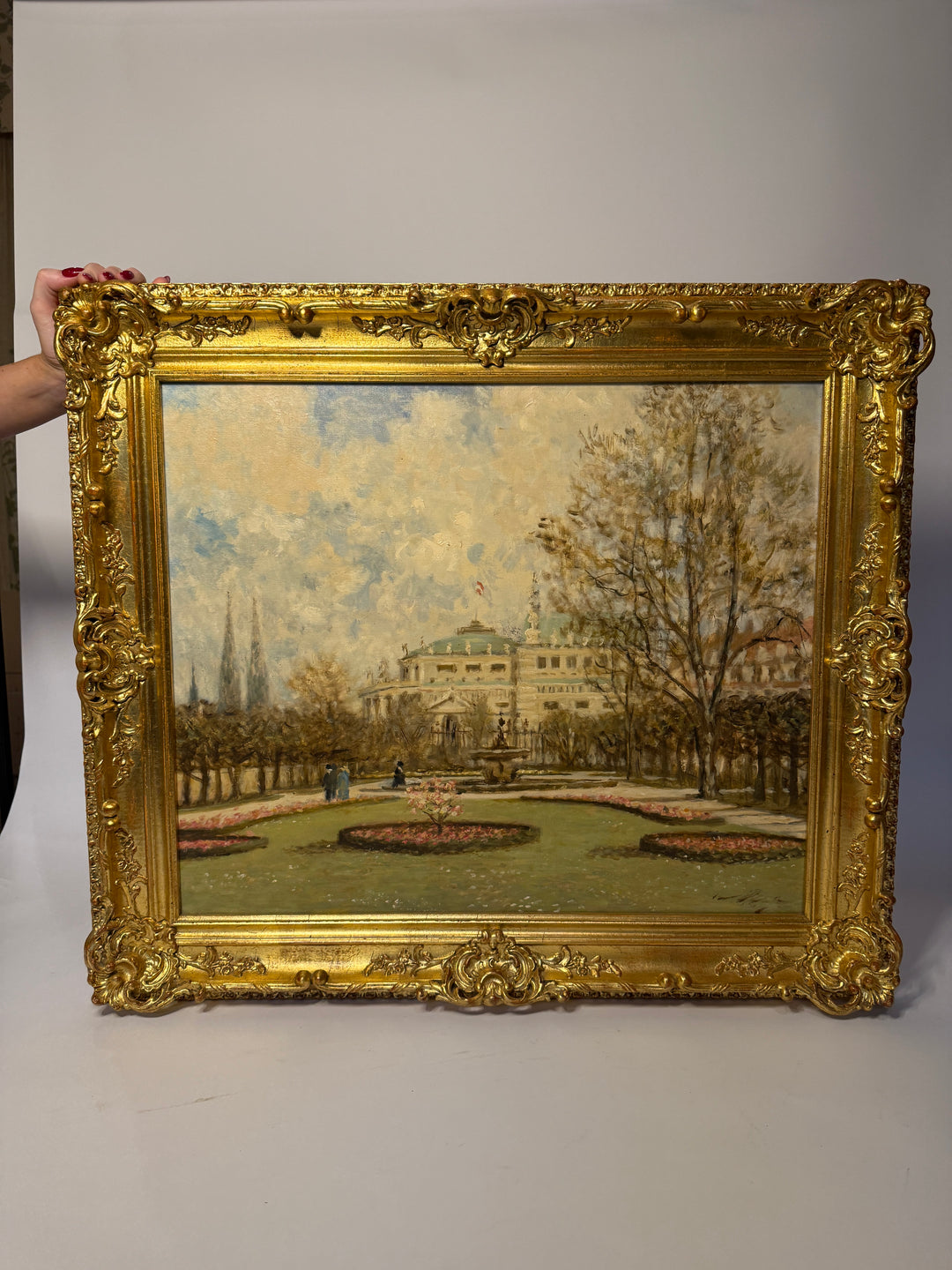 William Rutledge Garden Oil Painting