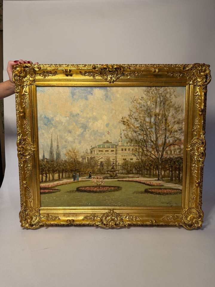 William Rutledge Garden Oil Painting