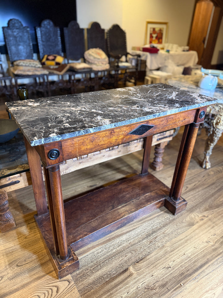 Marble Top Console Table