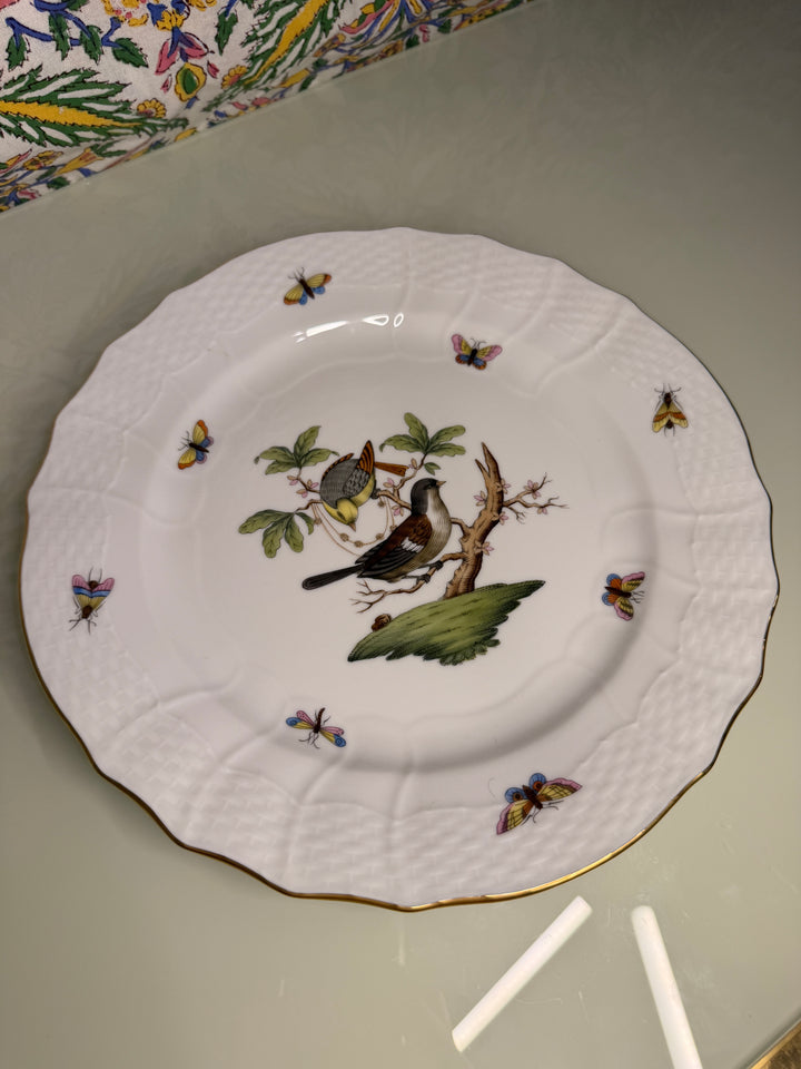 Herend Rothschild Bird Porcelain Large Serving Plate