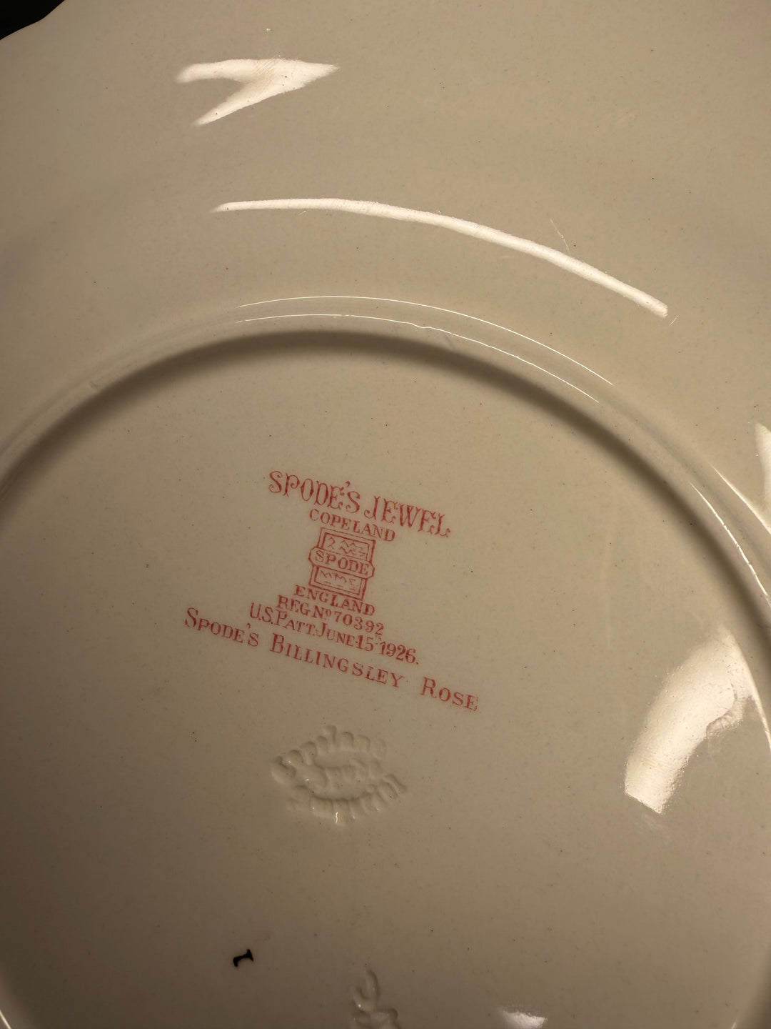 Spode Billingsley Rose Salad Plates - Set of 7
