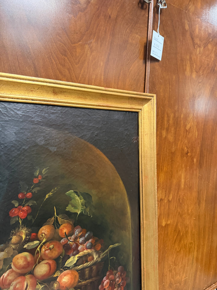 Still Life Fruit Oil on Canvas Painting
