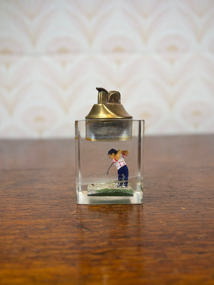 Vintage Golfer Cigarette Lighter