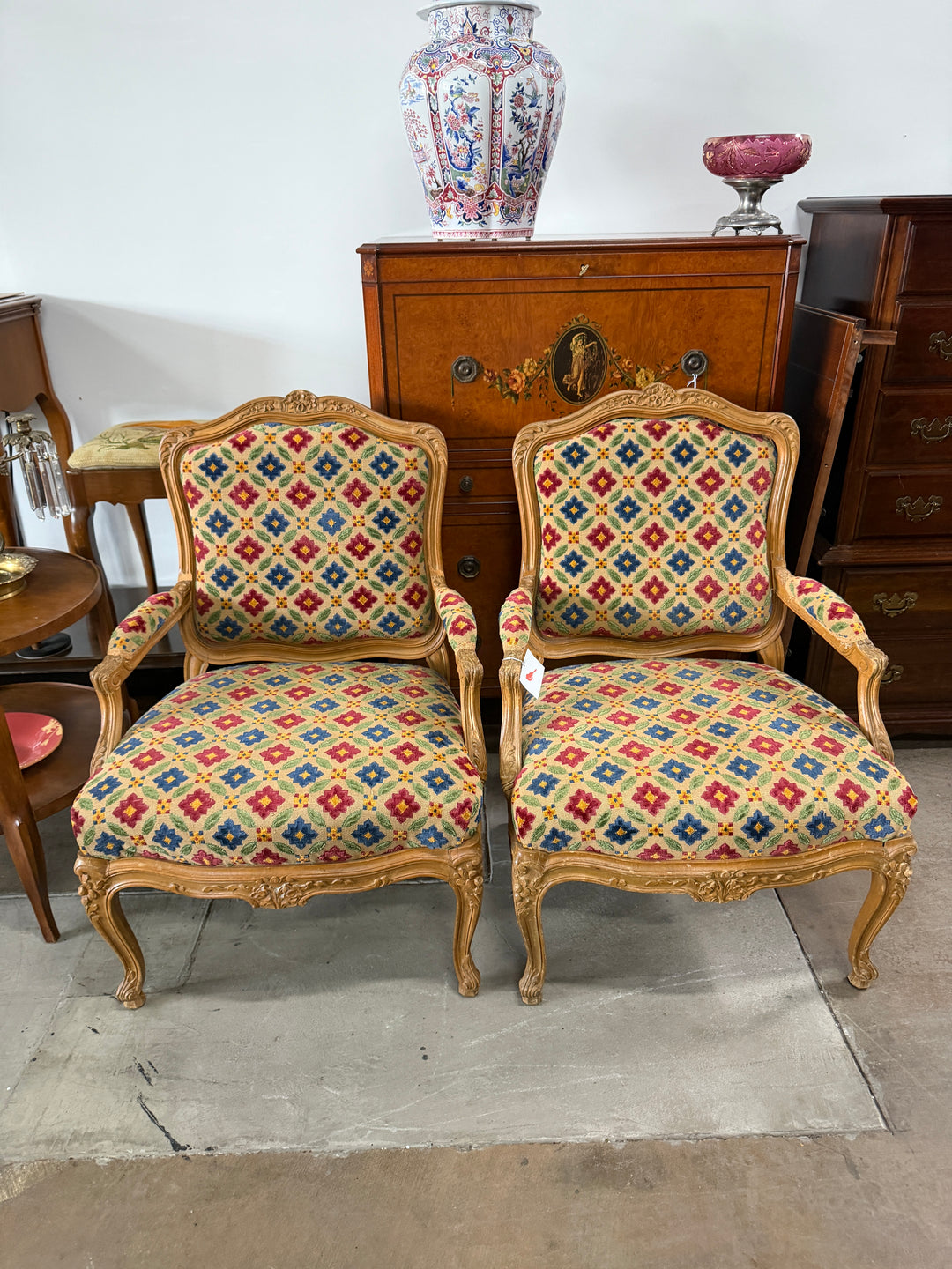 Louis XV French Style Armchairs