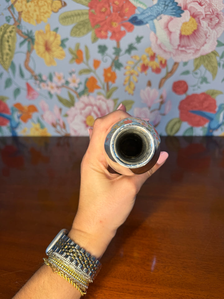 Bulbous Nambe Vase