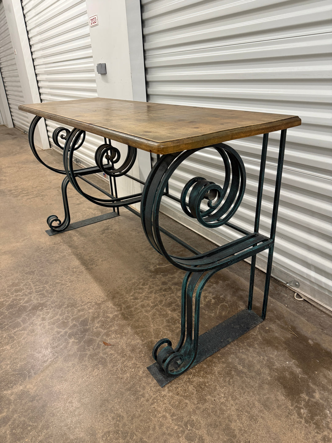 Iron & Wood Console Table