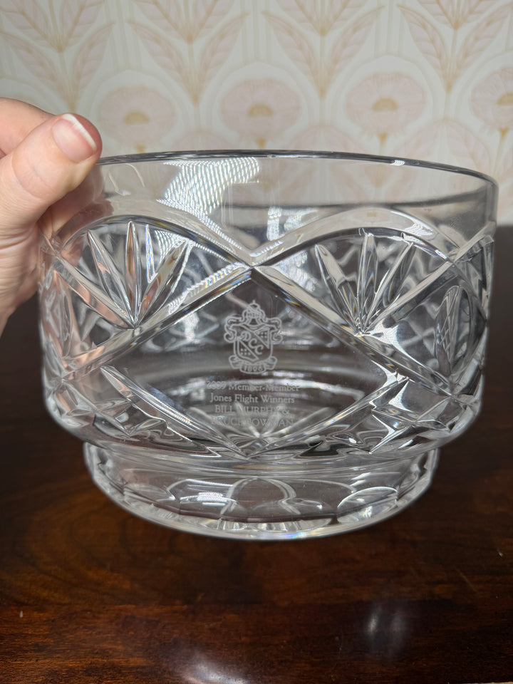 Engraved Crystal Bowl