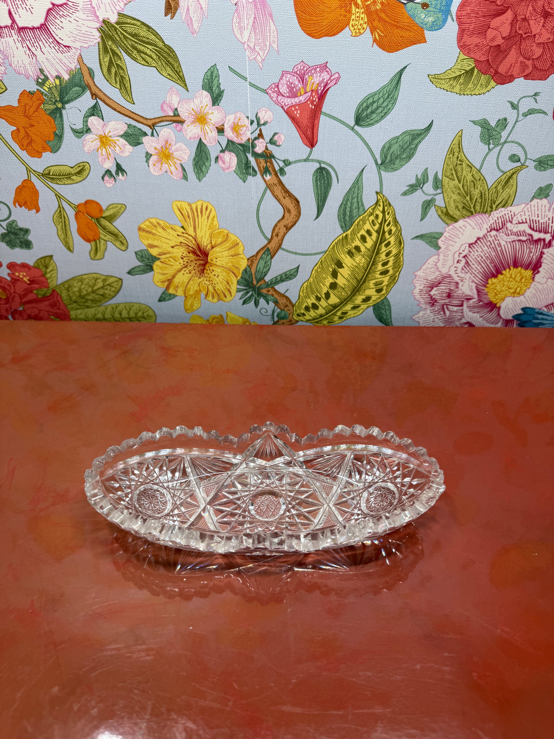 Cut Glass Trinket Dish