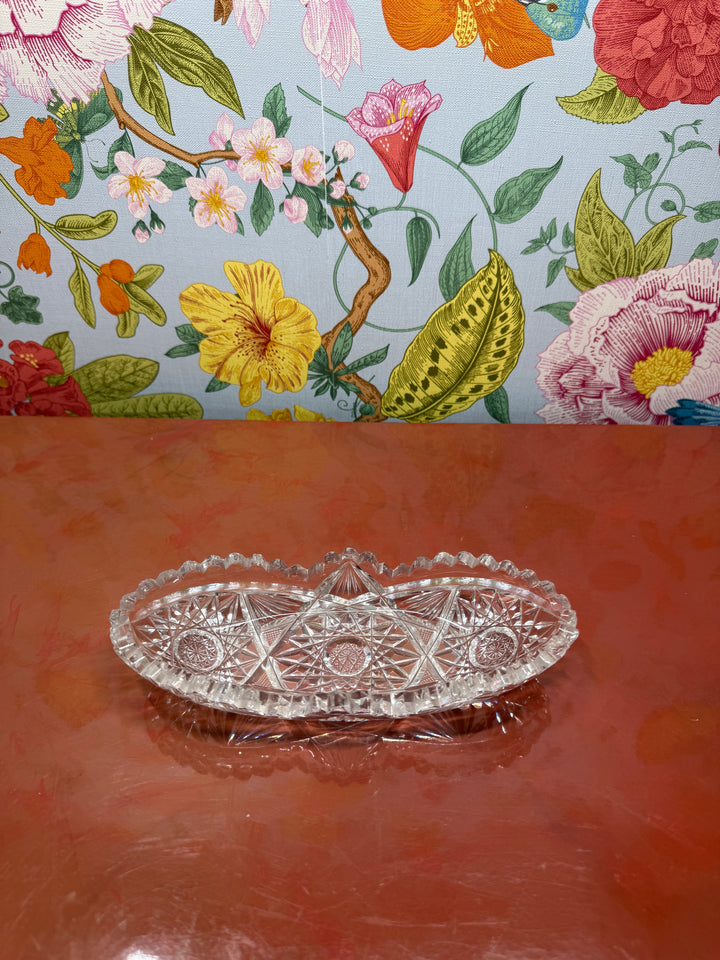 Cut Glass Trinket Dish