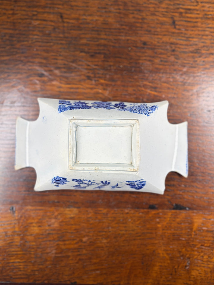 Blue Willow Antique Trinket Dish