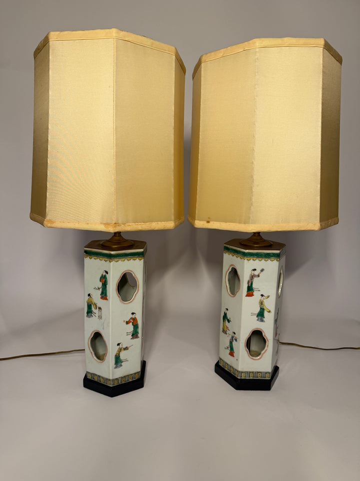 Chinese Porcelain Hat Stands/Lamps