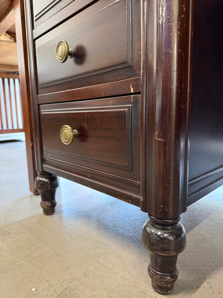 Vintage Rucker Fuller Wooden Desk (Scratches on top)