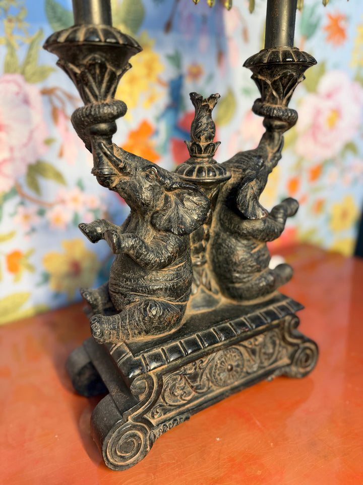 Vintage Elephant Double Lamp