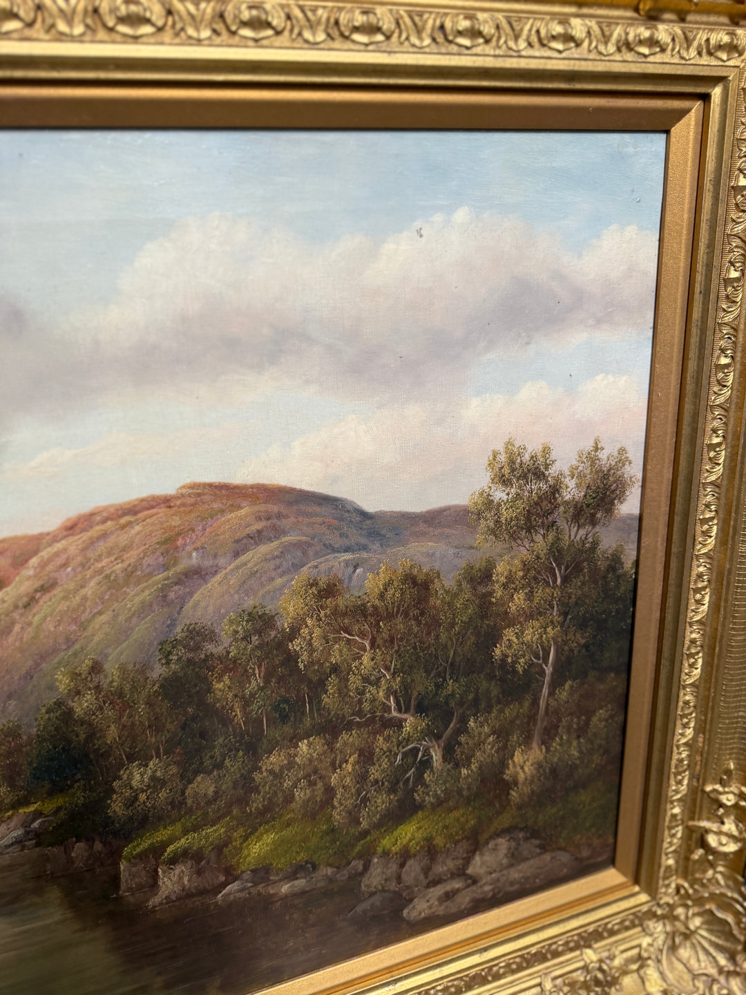 Vintage Oil Painting in Gilt Frame