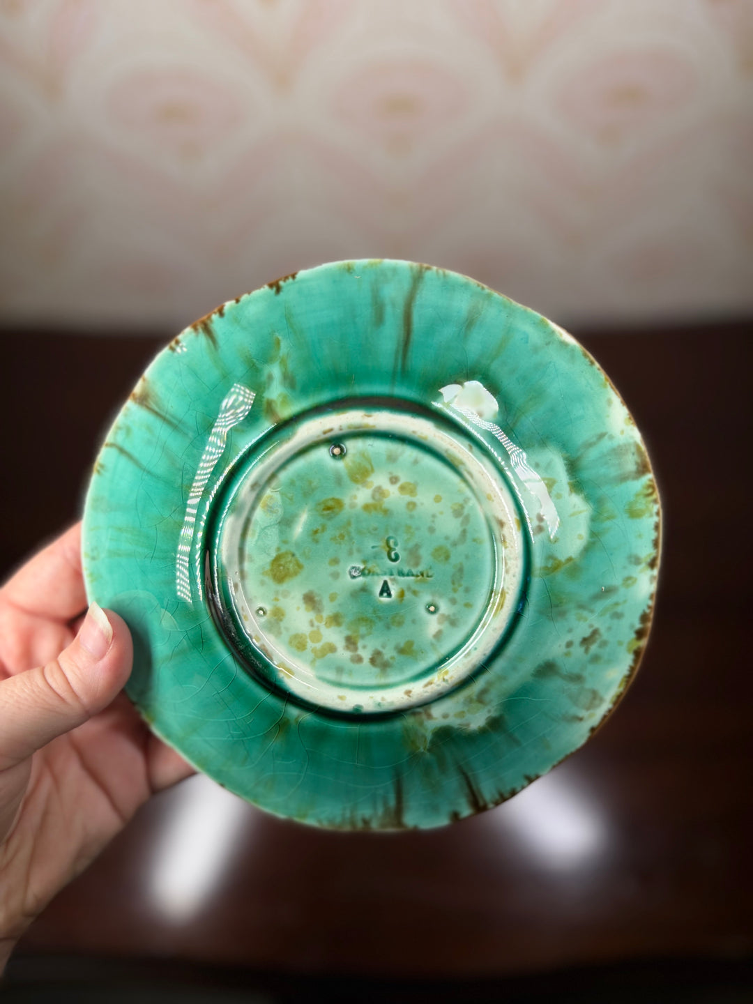 Set of Four 19th Century Swedish Majolica-Style Dessert Plates