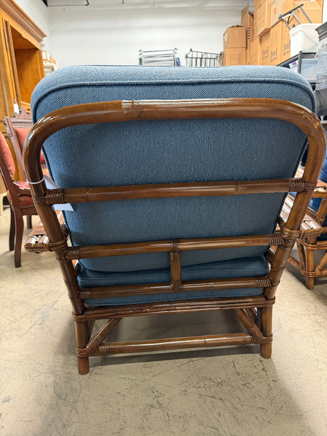 Vintage Bamboo and Rattan Armchairs