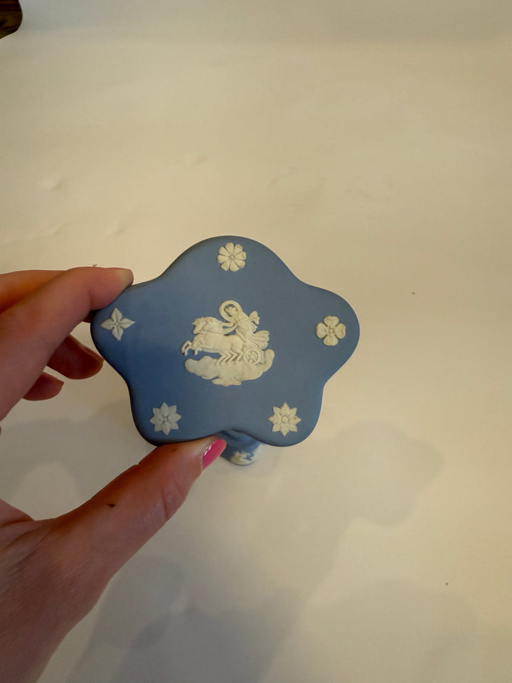 Wedgewood Blue Star Trinket Box